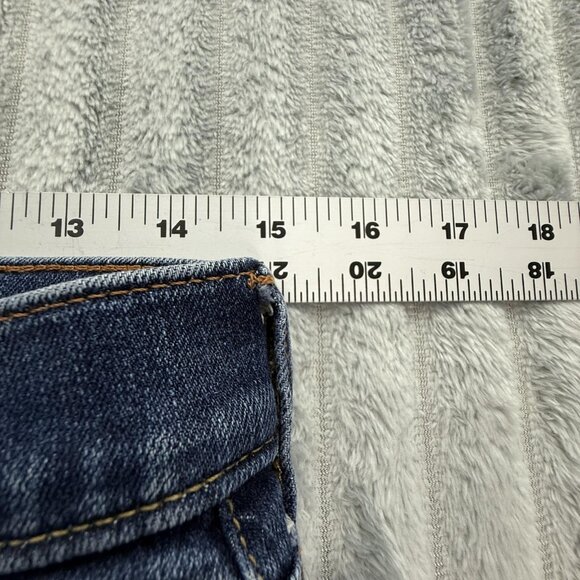 Abercrombie & Fitch Jeans Mens 30 Blue Button Fly Straight 1E5341 Stretch 30x28 - Picture 6 of 11